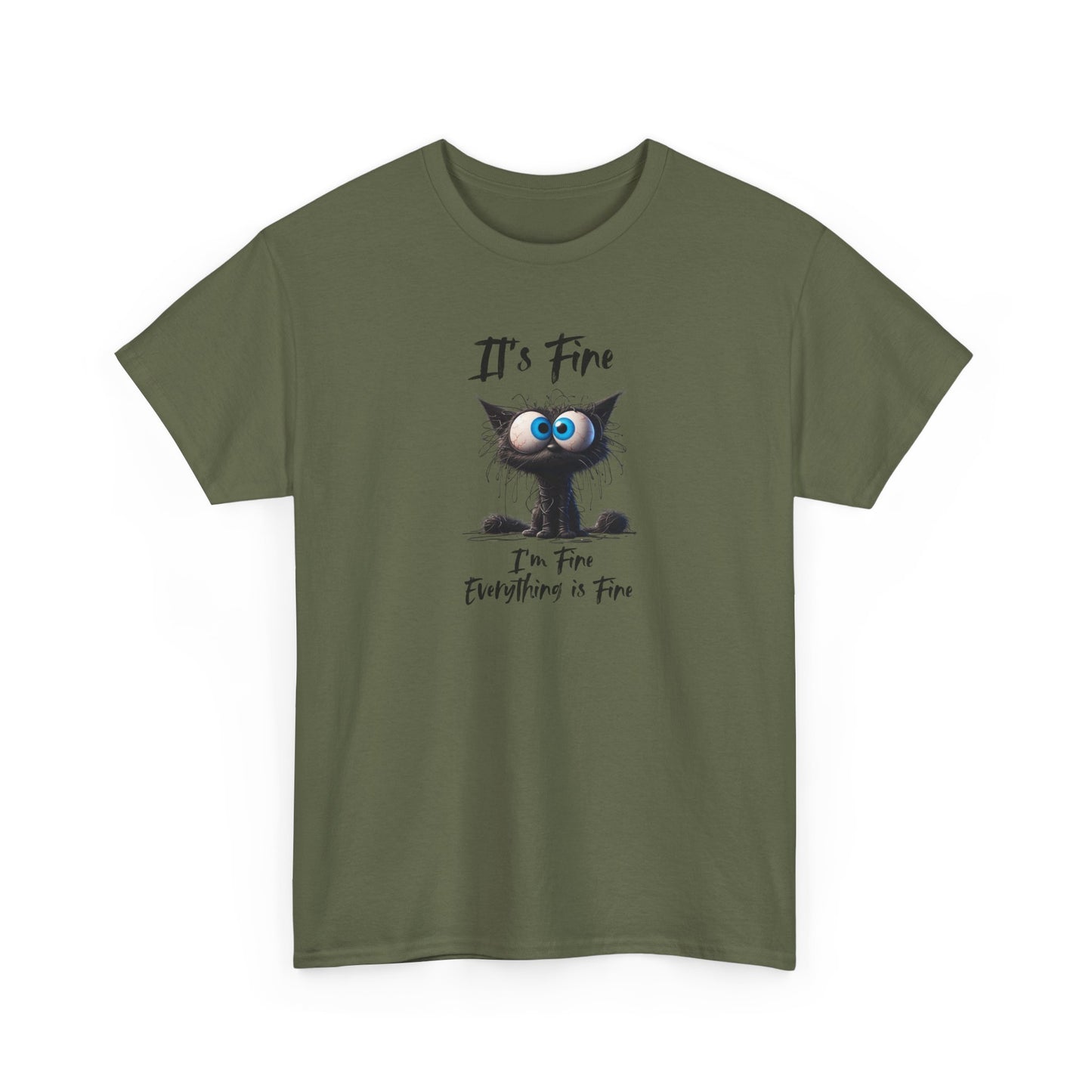 Funny Cat Tee - Everything is Fine Tshirt - Pet Lover Gift