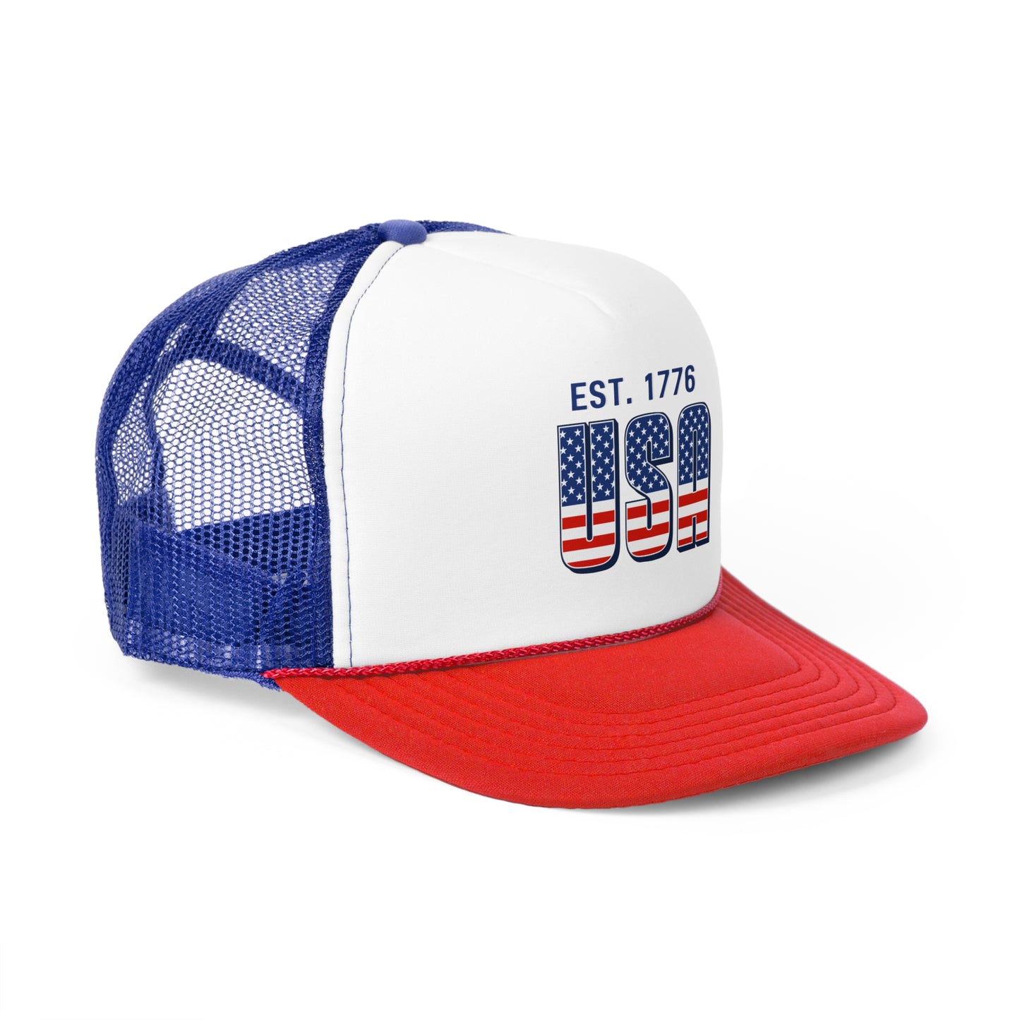 USA est. 1776 Patriotic Trucker Caps