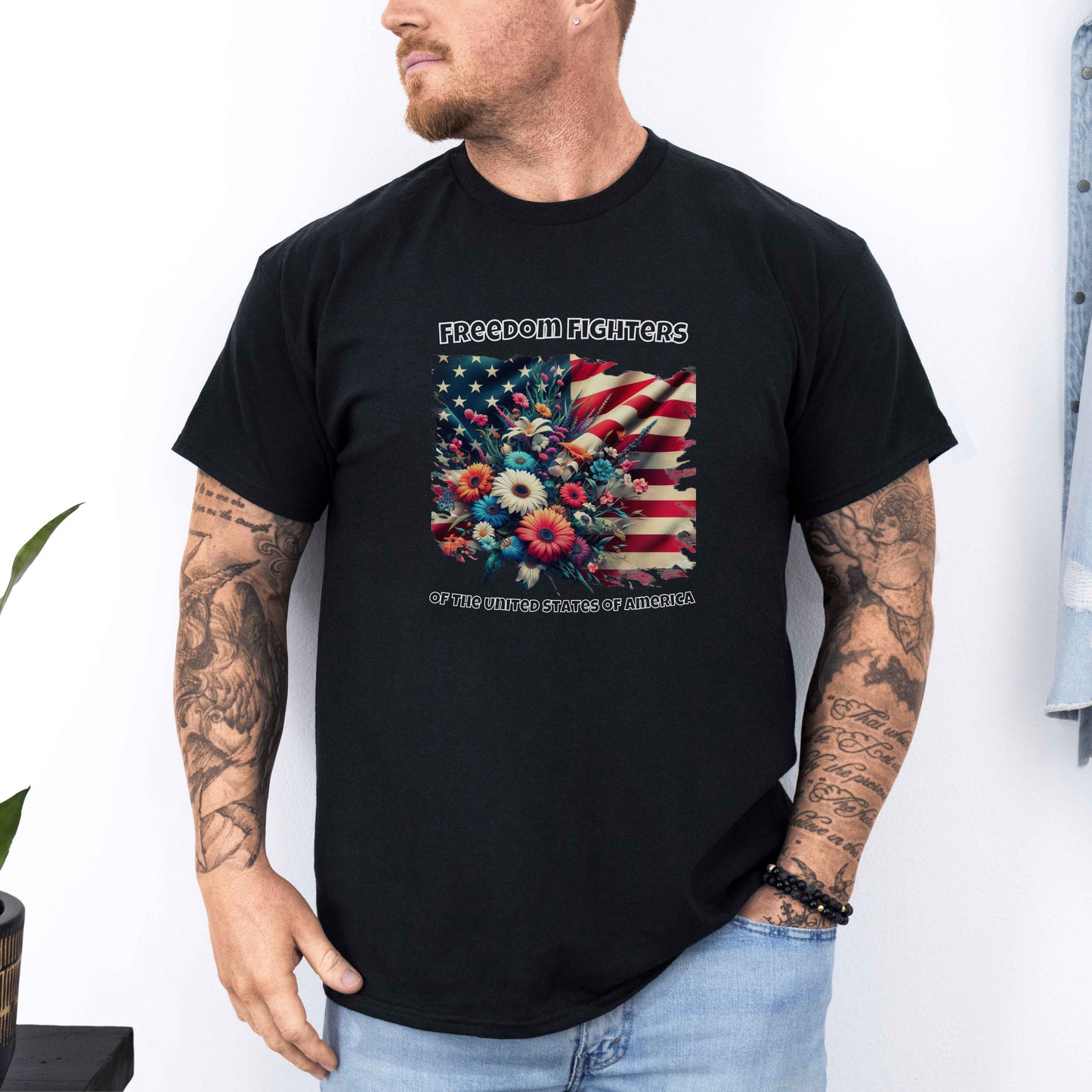 Freedom Fighters, Flowers - Independence Day Shirt