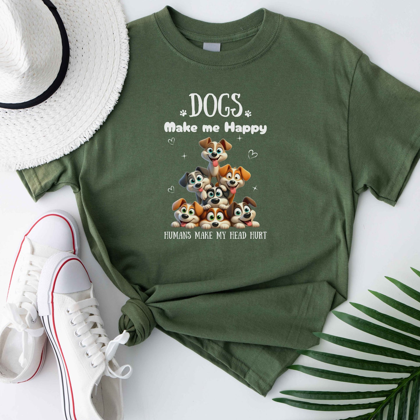 Dogs make me happy - T-shirt