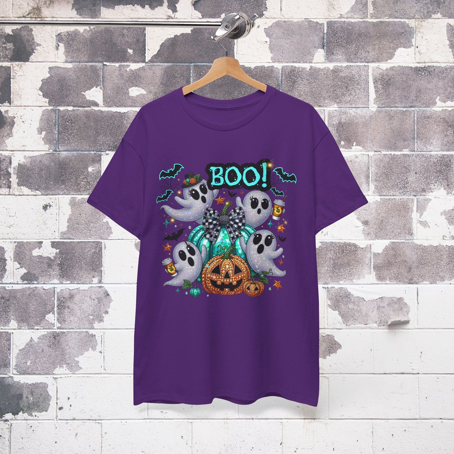 Cute Ghosts and Pumpkins Halloween Graphic Tee