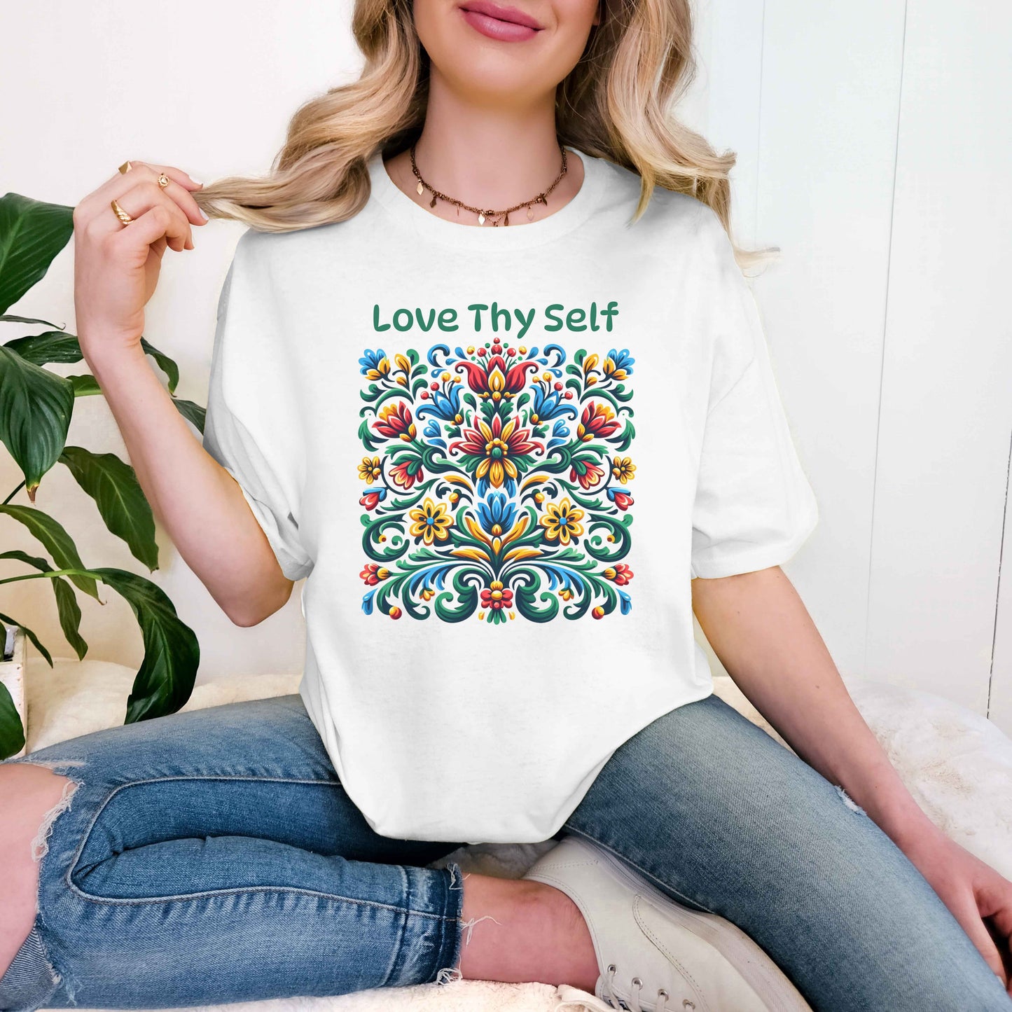 Love Thy Self Inspirational Shirt – Mental Health & Self-Empowerment Tee