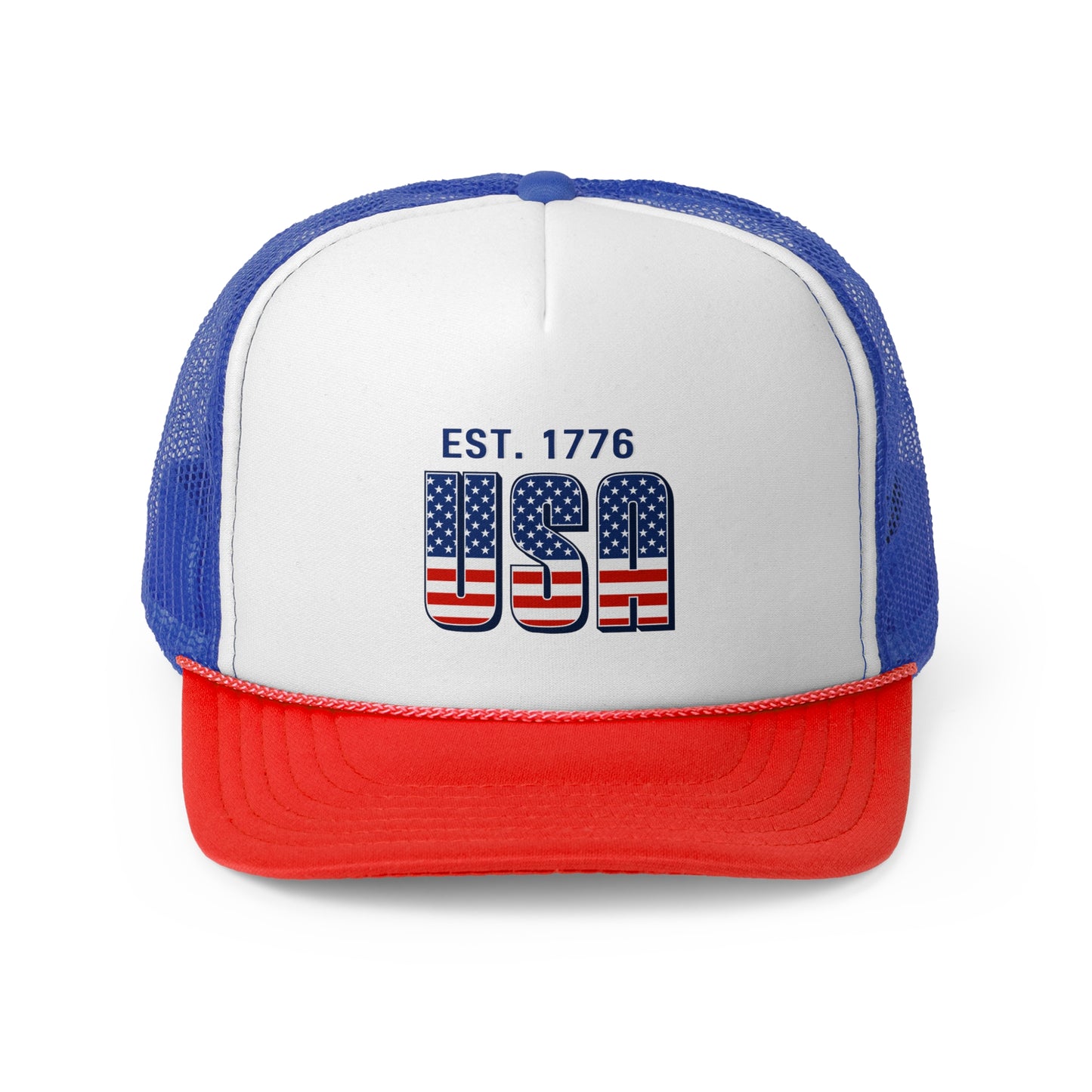 USA est. 1776 Patriotic Trucker Caps