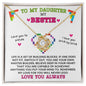 Building Block - To My Daughter - Love Knot Necklace
