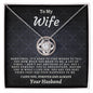 To My Wife - Love Knot Necklace - Your Husband