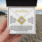 To My Soulmate - Love Knot Necklace - Yours Forever