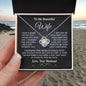 To My Beautiful Wife - Love Knot Necklace - Love, Your Husband.