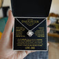 To My Daughter - Love Knot Necklace - Love, Dad