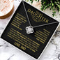 To My Daughter - Love Knot Necklace - Love, Dad