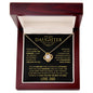 To My Daughter - Love Knot Necklace - Love, Dad