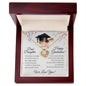 Dear Daughter, Happy Graduation - Love Knot Necklace - We love you