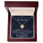 To a Beautiful Girl on Her Graduation Day - Love Knot Necklace - Congratulations
