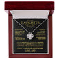 To My Daughter - Love Knot Necklace - Love, Dad