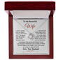 To My Beautiful Wife - Love Knot Necklace - Love, Your Husband