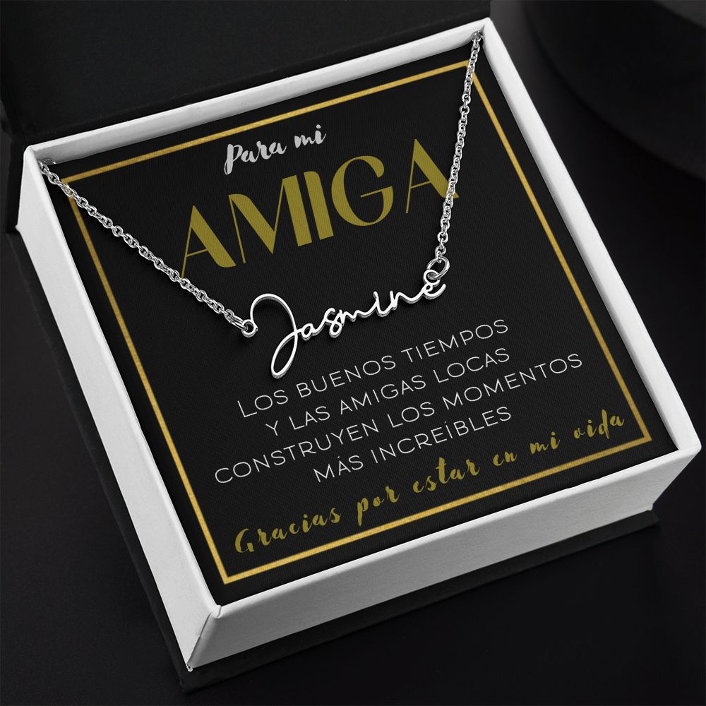 Para mi AMIGA - collar con nombre de estilo exclusivo