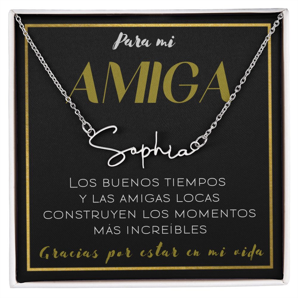 Para mi AMIGA - collar con nombre de estilo exclusivo