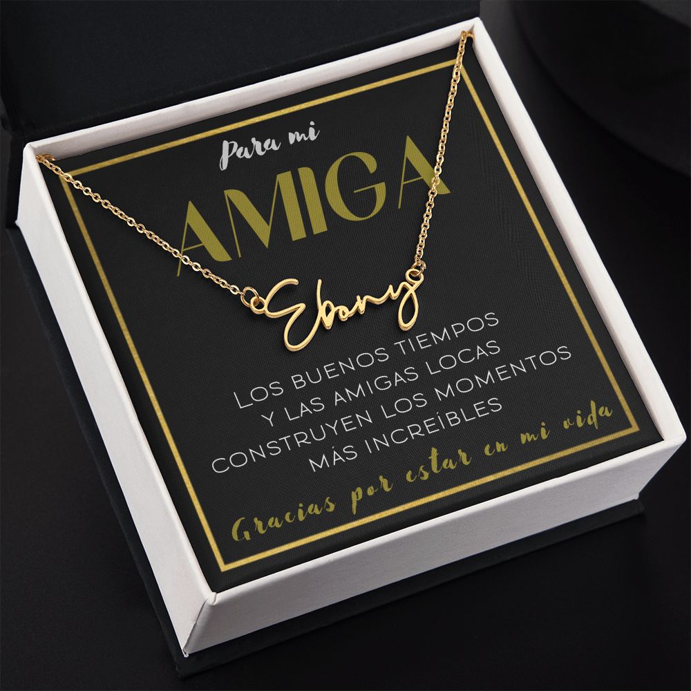 Para mi AMIGA - collar con nombre de estilo exclusivo
