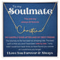 To My Soulmate - Signature Name Necklace - Side by Side