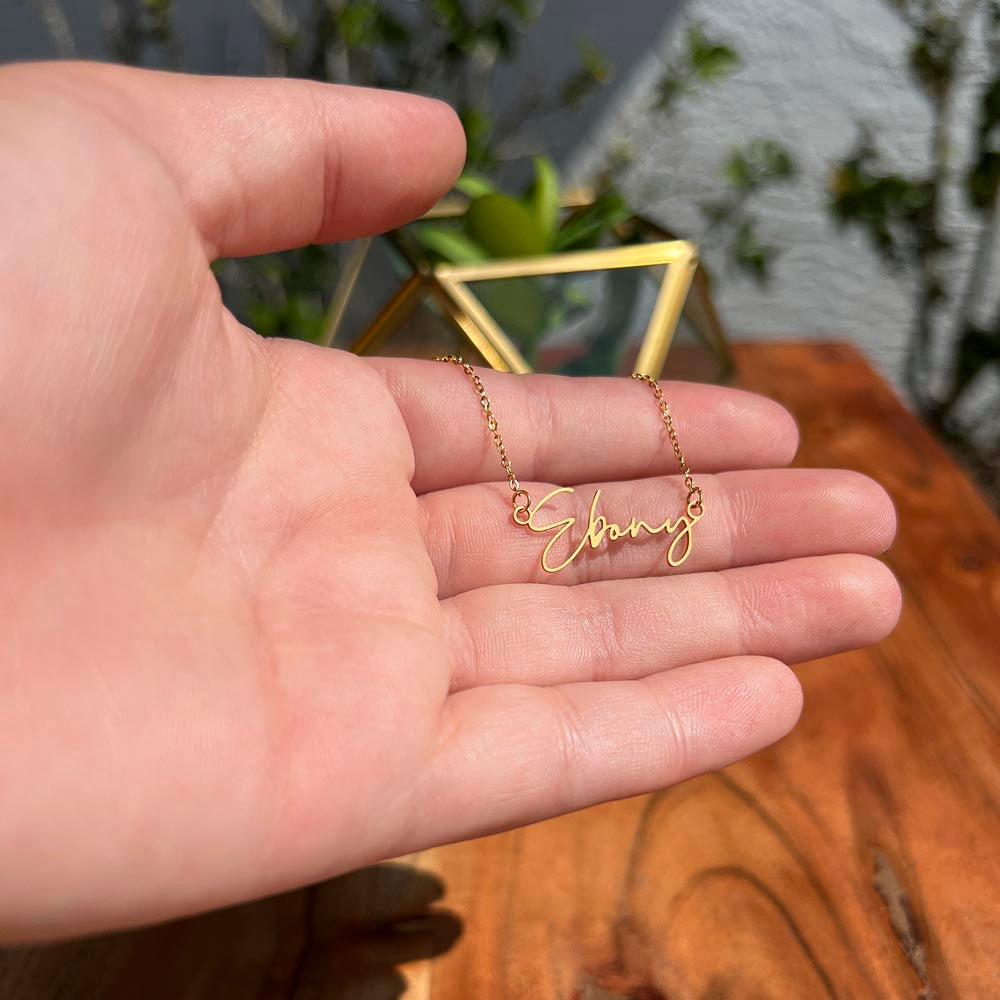 To My Soulmate - Signature Name Necklace - Yours Forever