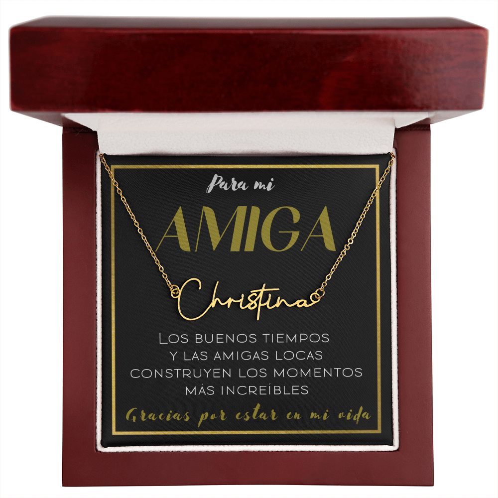 Para mi AMIGA - collar con nombre de estilo exclusivo