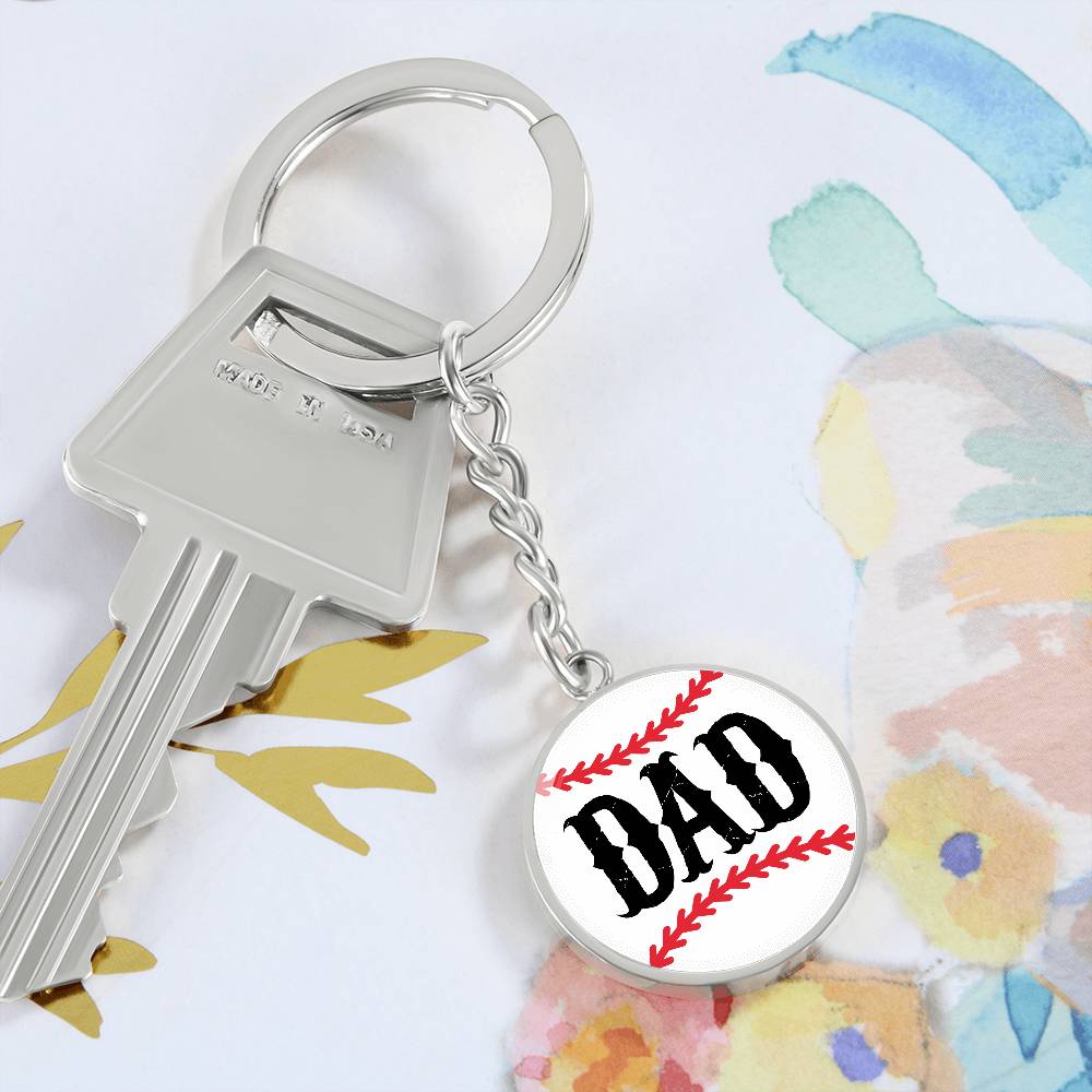 Baseball ball DAD keychain