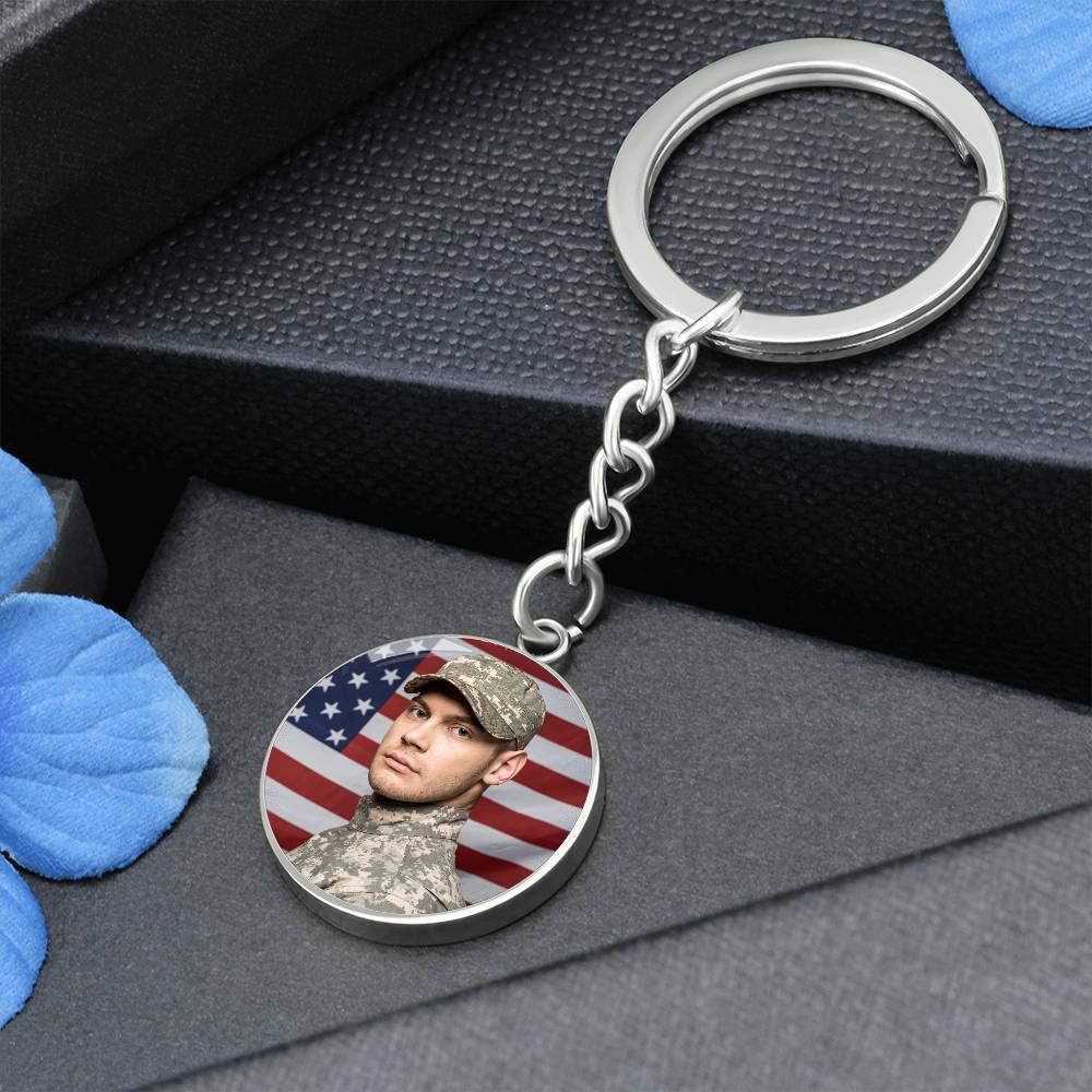 Military man keychain