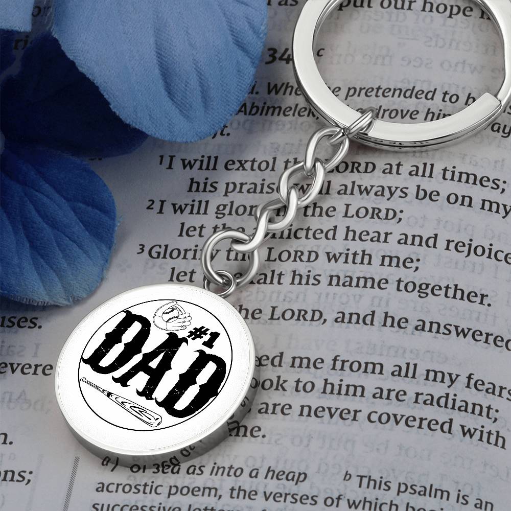 Baseball DAD -Key Chain