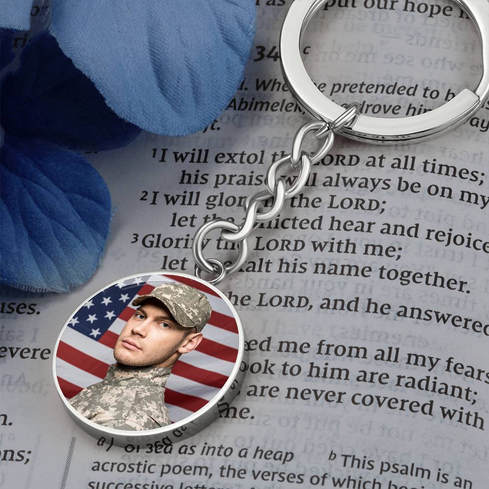 Military man keychain