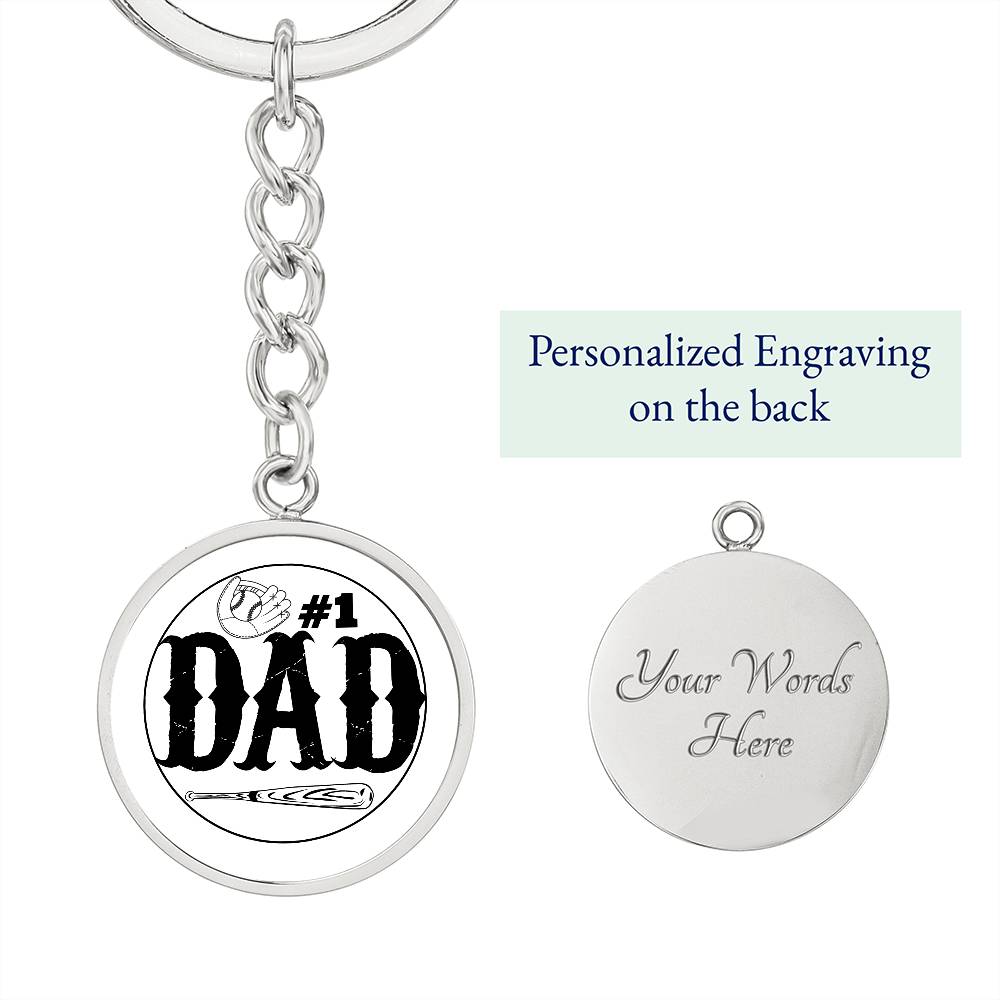 Baseball DAD -Key Chain