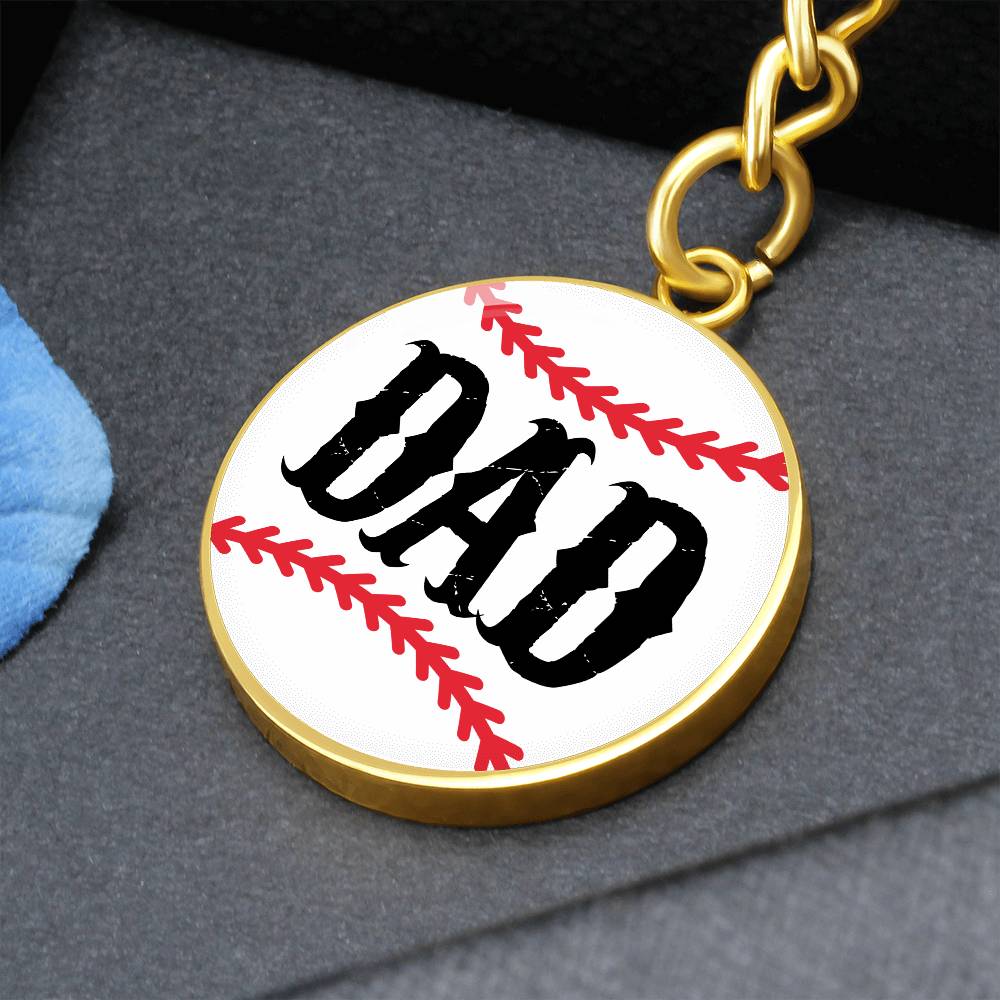 Baseball ball DAD keychain