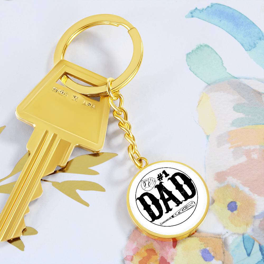 Baseball DAD -Key Chain