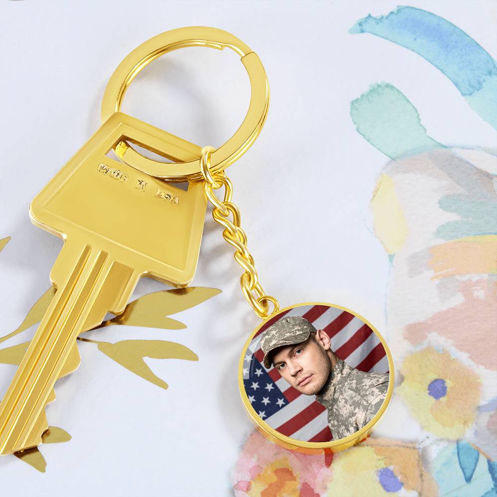 Military man keychain