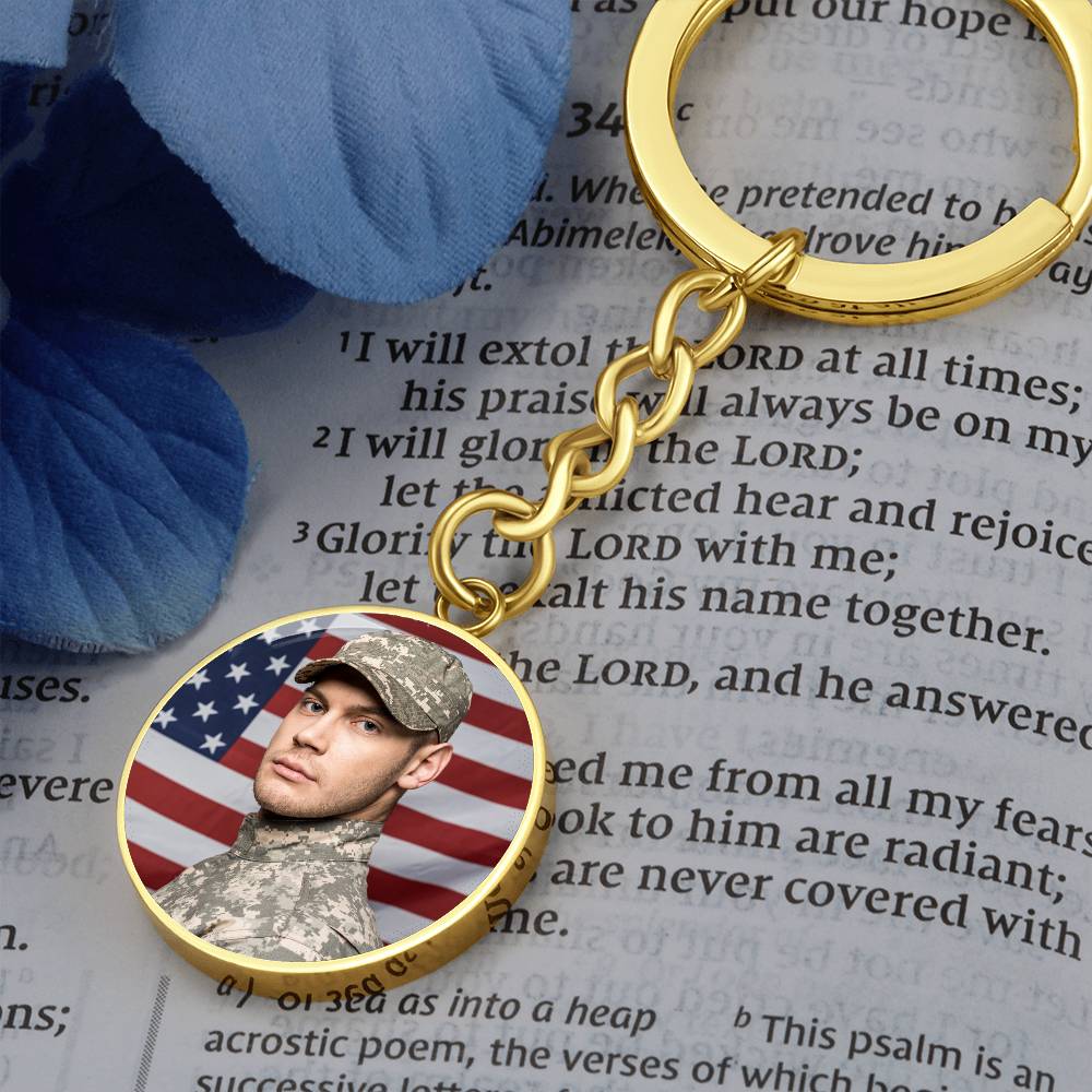 Military man keychain