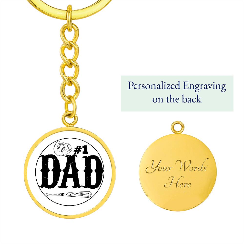 Baseball DAD -Key Chain