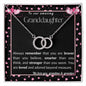 To our Granddaughter - Perfect Pair Necklace - love grandma & grandpa