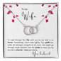 To my Wife - Perfect Pair Necklace - your husband