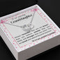 To our Granddaughter - Perfect Pair Necklace - love grandma & grandpa