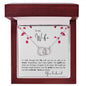 To my Wife - Perfect Pair Necklace - your husband