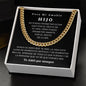 Para Mi Amable Hijo - Cuban Link Chain - Te AMO por siempre