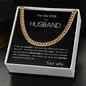 To my Husband - Cuban Link Chain - blossoming marriage - your wife