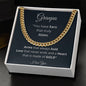 To Grandpa - Cuban Link Chain - I love you