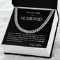 To my Husband - Cuban Link Chain - blossoming marriage - your wife