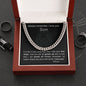 To my son -Cuban Link Chain - I love you - from mom