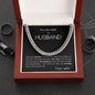 To my Husband - Cuban Link Chain - blossoming marriage - your wife
