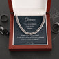 To Grandpa - Cuban Link Chain - I love you
