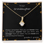 To our Granddaughter - Alluring Beauty Necklace - grandma and grandpa