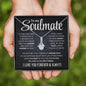 To my Soulmate - Alluring Beauty Necklace - I Love You Forever & Always