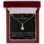 To our Granddaughter - Alluring Beauty Necklace - grandma and grandpa