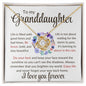 To my Granddaughter - Love Knot Necklace- I love you forever