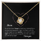 Mom - Love Knot Necklace - I love you